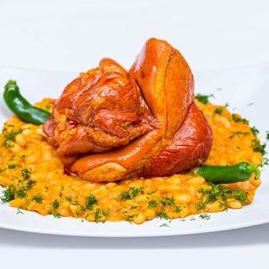 Iahnie de fasole cu ciolan afumat